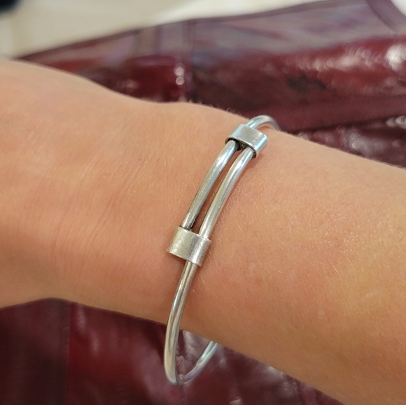 Heather Stowell British jewelry designer 925 Round Section expanding bracelet - Picture 4 of 11